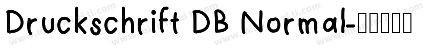 Druckschrift DB Normal字体转换